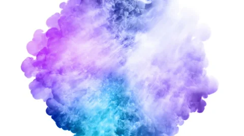 Colored smoke radial explosion on white 動画素材 64389662