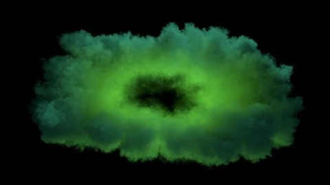Colored smoke from rocket launch / lift off smoke / shockwave smoke. Video stock 86428519