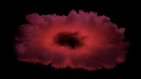 Colored smoke from rocket launch / lift off smoke / shockwave smoke. Stock Footage 86429643