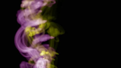 Colored Smoke Slow Motion Rising Up Motion Background Stock-Footage 121424006