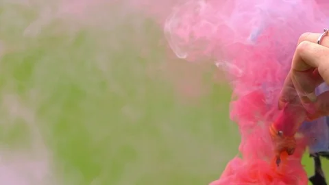 Colored smoke spreading Video stock 69962660