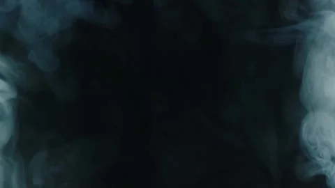 Colored smoke transition on black background Stock Footage 250197680