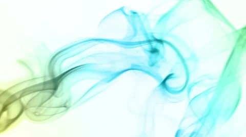 Colored smoke on white background Stock Footage 66884143