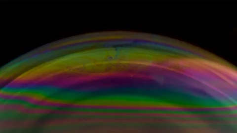 Colored soap bubble Stock Footage 143671546