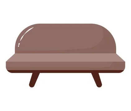 Colored sofa design Illustrazione stock