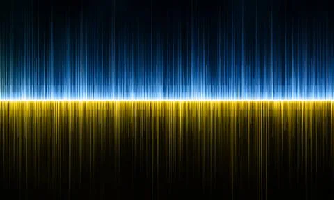 Colored sound wave on black background Bright sound wave on a black backgr... Stock Photos