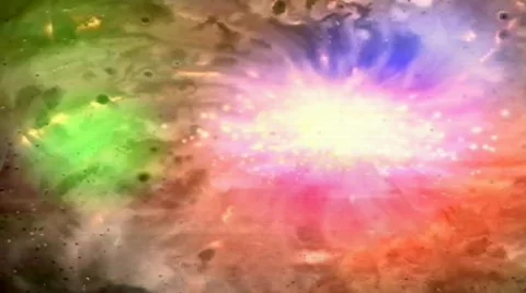 Colored space gas Stock Footage 671617