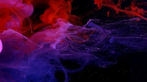 Colored space magic background. Digital strings matrix Video stock 124650764