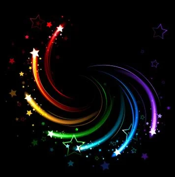 Colored sparks Stock Illustration