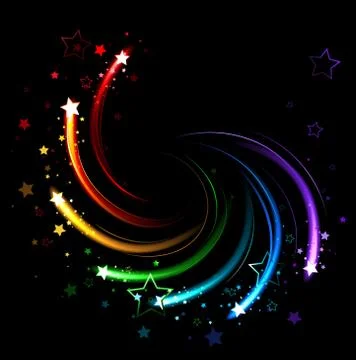 Colored Sparks Stock Illustration