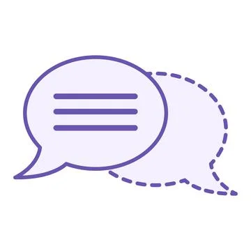 Colored Speech Bubble Icon. Vector Illustration. Text Callout, Dialogue Cal.. Stock Illustration