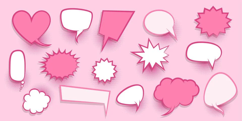 Colored speech bubble Stock Illustration