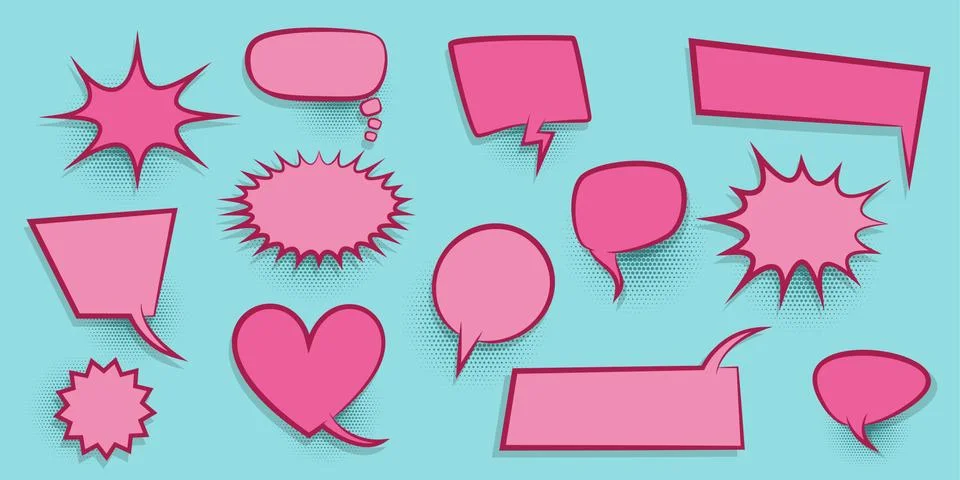 Colored speech bubble Stock Illustration