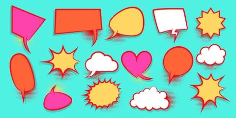 Colored speech bubble Stock Illustration