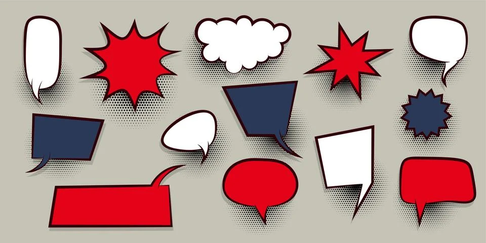 Colored speech bubble Stock Illustration