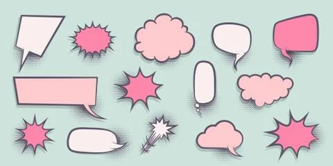 Colored speech bubble Stock Illustration