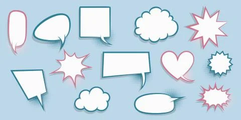 Colored speech bubble Stock Illustration