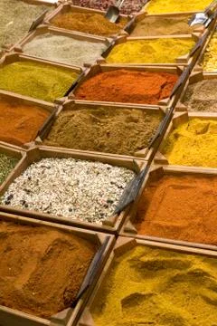 Colored spices ingredient Foto stock