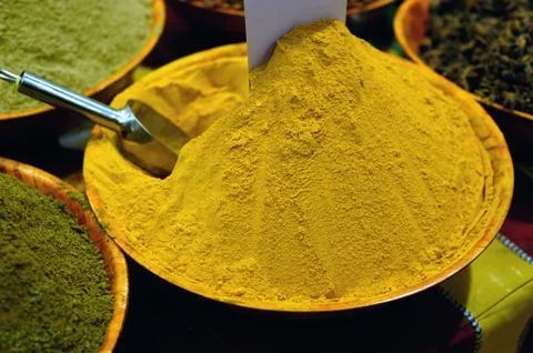 Colored spices Stock Photos