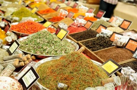 Colored spices 스톡 사진