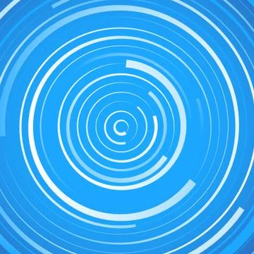 Colored spiral pattern. Concentric circles with irregular, dynamic lines. 库存插图