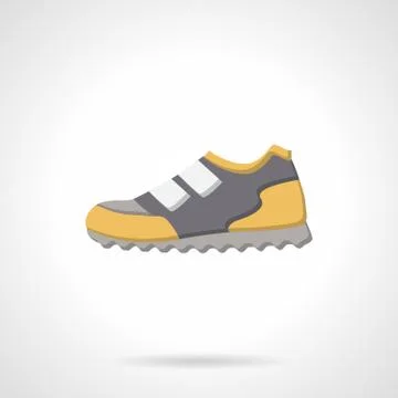 Colored sport sneaker flat vector icon Stock Illustration