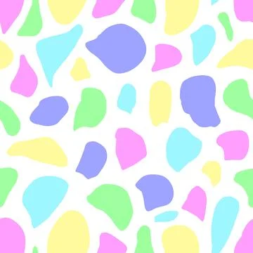 Colored spots on a white background, pattern Stock Illustration