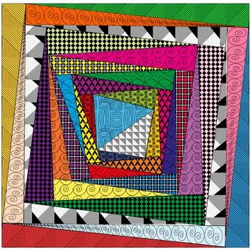 Colored square Stock Illustration