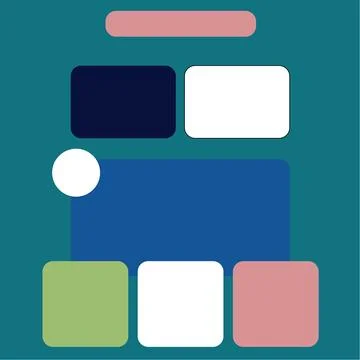 Colored square template background with blank space for products Stock Illustration