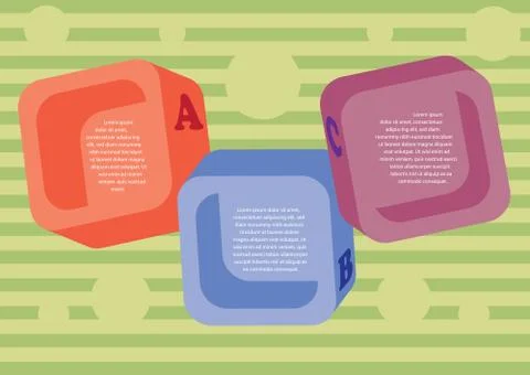 Colored squares layout. Stock-Illustration