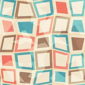 Colored squares seamless pattern Stock Illustration