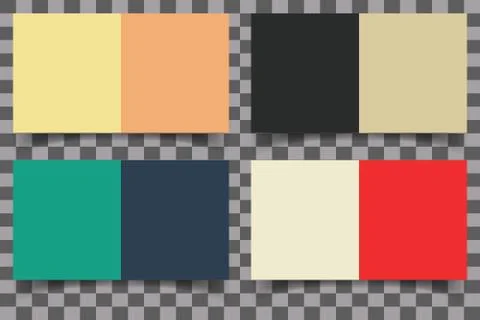 Colored squares with shadow Stock Illustration