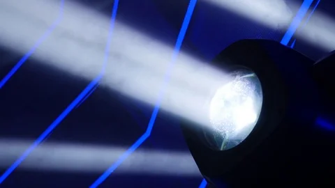 Colored Stage Light Stock Footage 81563430