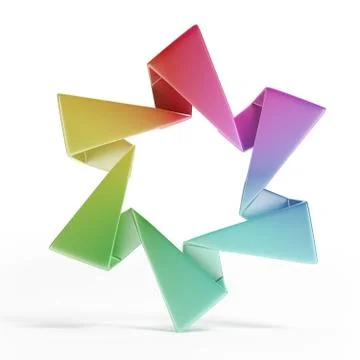 Colored star イラスト素材