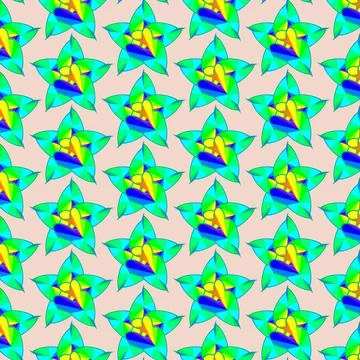 Colored star Stock Illustration
