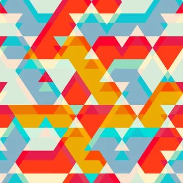Colored star seamless pattern Stock Illustration