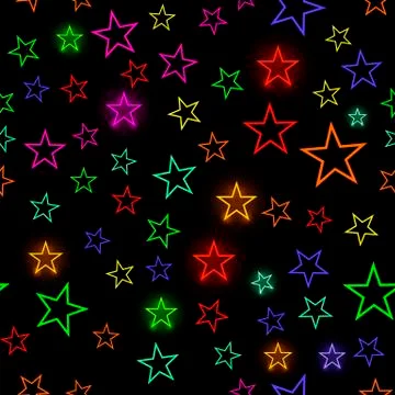 Colored Star Texture. Colorful Starry Background. Stars Pattern Stock Illustration