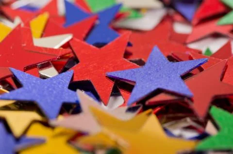 Colored stars background Stock-Fotos