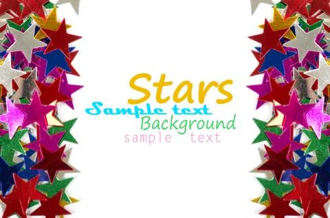 Colored stars background for your text on photo, and other. Stock Photos