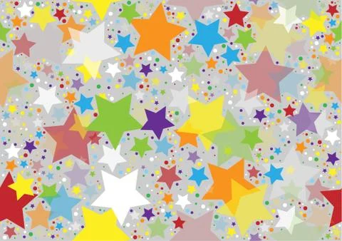 Colored Stars Texture Stock Illustration