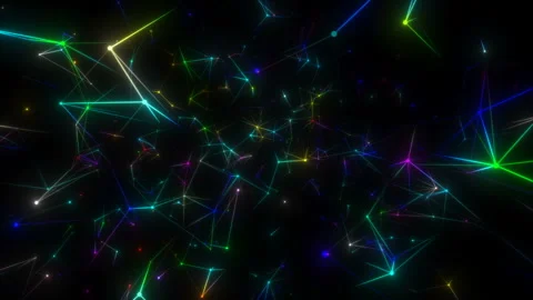 Colored stars.Abstract digital technology background made of particles.Seamless Stock Footage 101489532