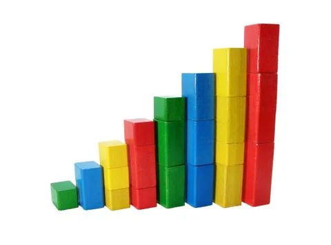 Colored statistic Stock Photos