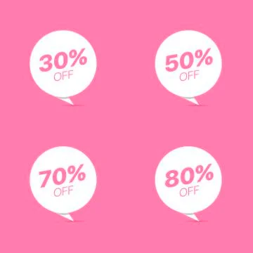 Colored sticker set Illustrazione stock