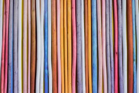 Colored Sticks Background Stock Photos
