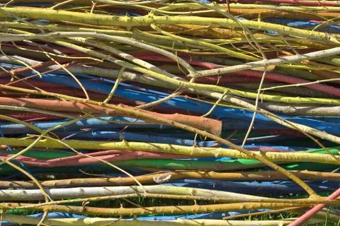 Colored sticks Stock Photos