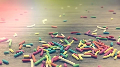 Colored sticks reverse Video stock 82258169