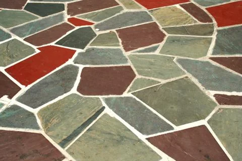 Colored stone walkway background Stock Photos