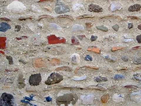 Colored stone wall background Stock Photos