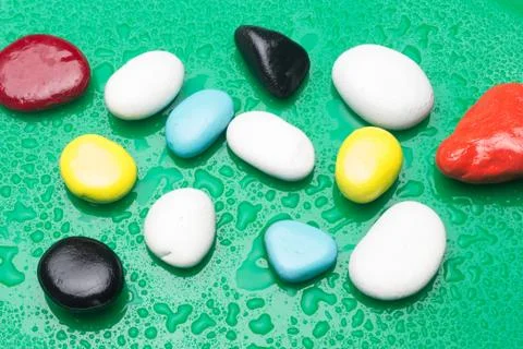 Colored stones Stock Photos