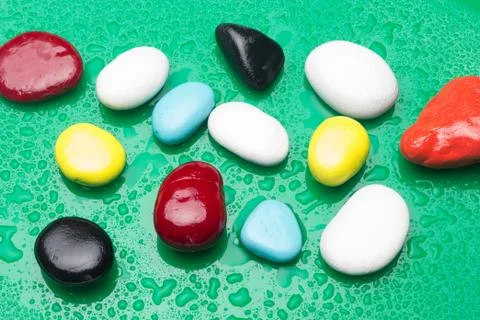 Colored stones Stock Photos